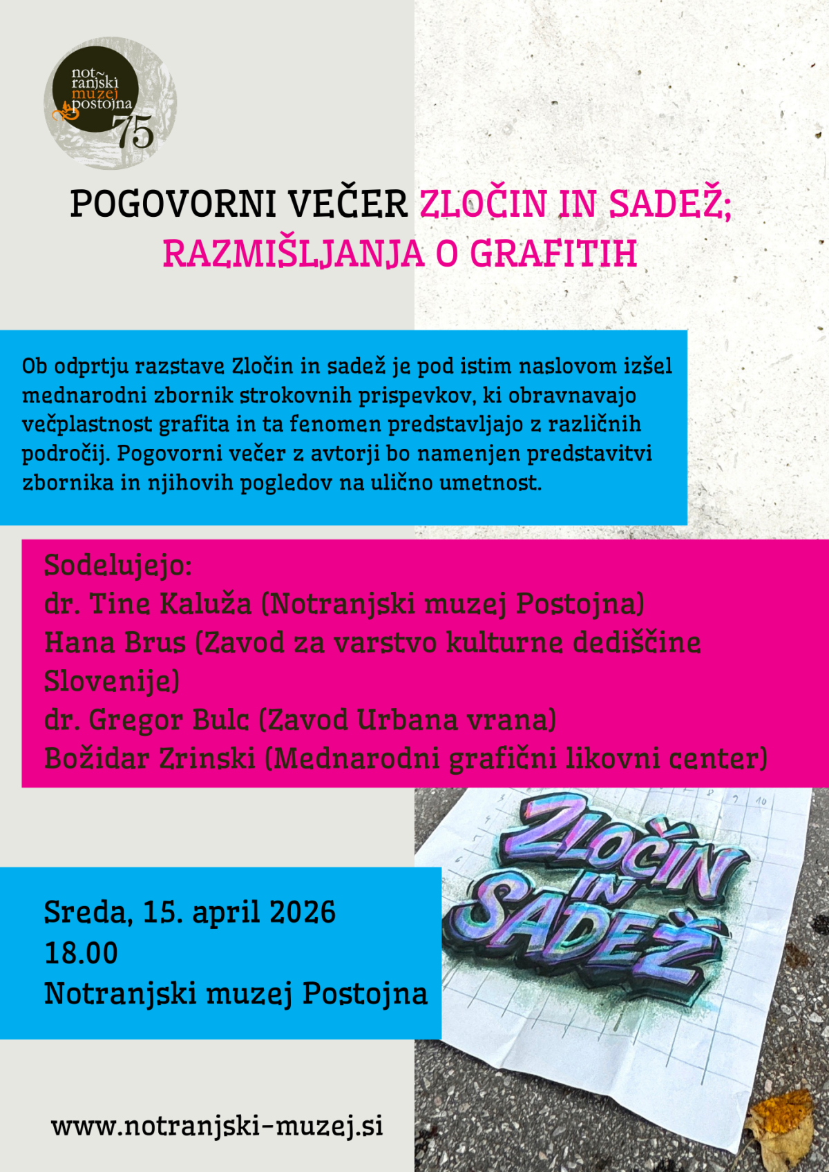 Grafiti predstavitev zbornika